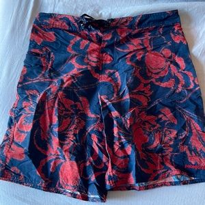 Patagonia floral swim trucks size 32